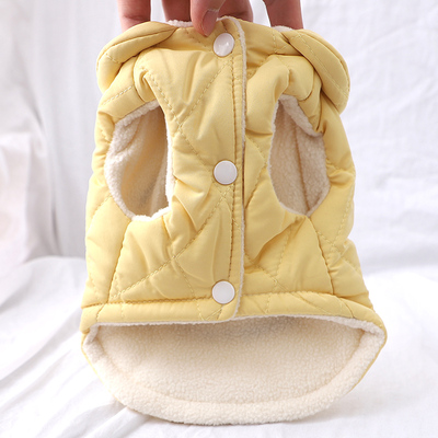 狗狗衣服可牵引背心冬天保暖加绒