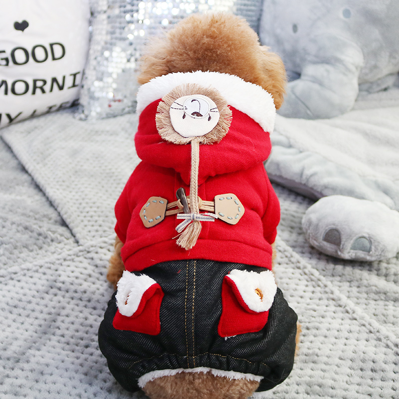 狗狗衣服2025新款冬小型犬保暖冬季防掉毛西高地雪纳瑞加厚四脚衣