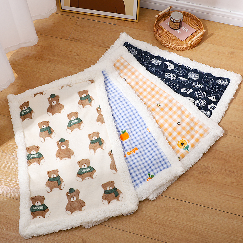 加绒睡垫马尔济斯小被子