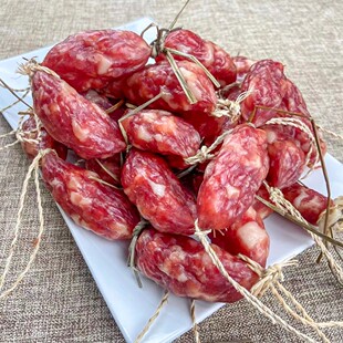 广东今荣大粒腊肠中山黄圃腊味微甜酒香广式香肠农家特产