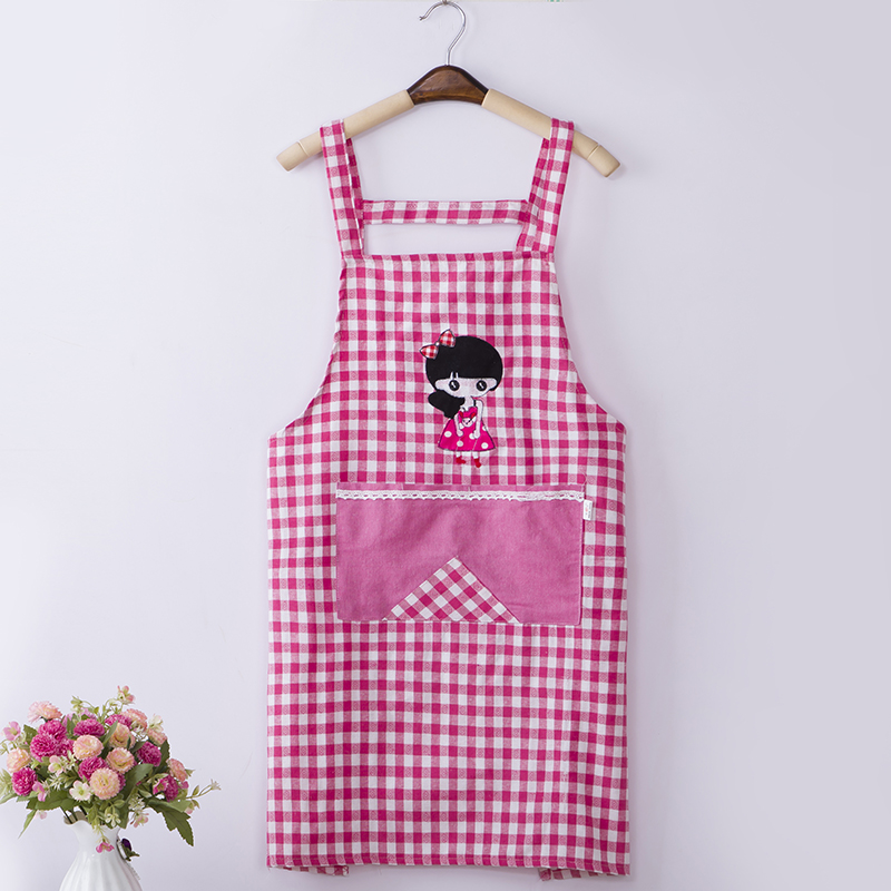 纯棉家用时尚做饭定制背带围裙