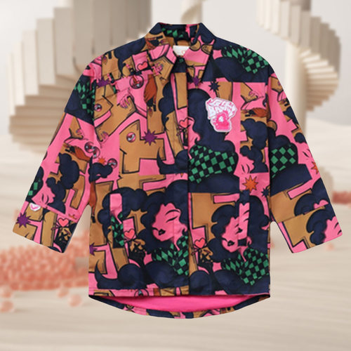 中国李宁反伍街头系列女新秋款国潮宽松运动休闲长袖外套 AFDR772