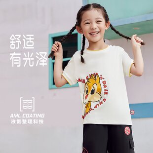 T恤YHSS286 X奇奇蒂蒂系列女小童舒适短袖 Lining 李宁正品