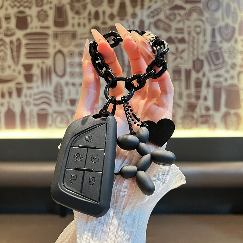 适用25款凯迪拉克ct5钥匙套ct6高级xt5新款astl车xts扣xt4壳扣xt6