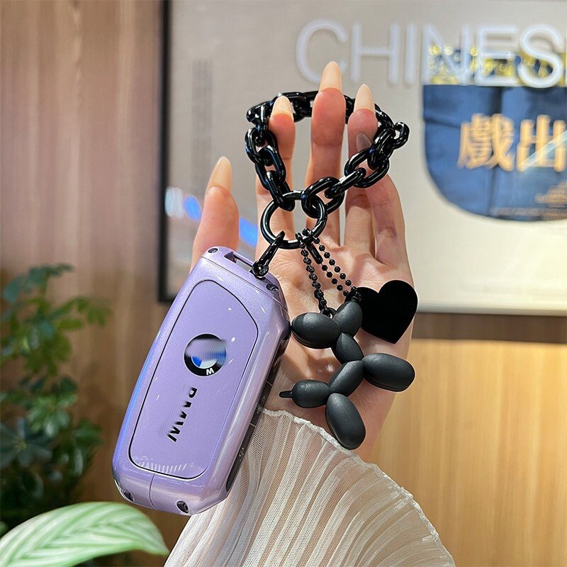 宝马新7系适用于2026款宝马5系钥匙套女款X1紫色X3/X5金属壳全包