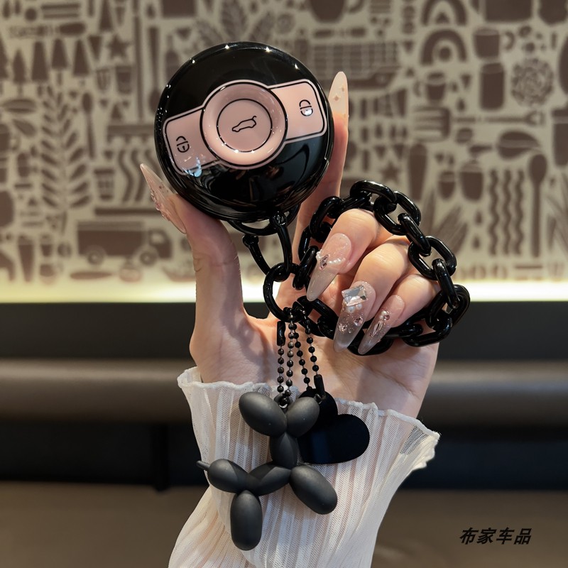 适用奔驰smart钥匙套精灵一号套斯玛特汽车3壳包巴博斯Pro+女扣