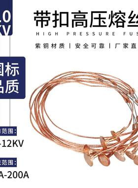 10KV高压熔丝RWPRWG1PRWG2跌落式开关6-12kv保险丝国标带扣新品