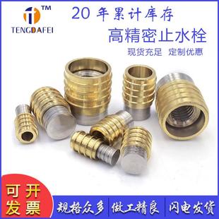 止水栓零件黄铜不锈钢模具喉塞膨胀堵头冷却系统配件防水螺纹螺丝