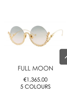 安娜卡琳卡尔松ANNA-KARIN女款钻石镶嵌潮流个性复古太阳眼镜街拍