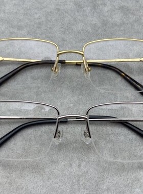 CT0319O半框纯钛24K黄金真空等离子电镀工艺男款商务C系列大脸推