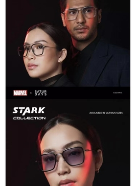 日本品牌SATURDAYS联合漫威电影推出钢铁侠系列男女纯钛轻眼镜框