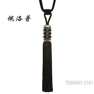 出口欧洲设计师窗帘绑带单头流苏铆钉大穗吊球挂球吊穗绑绳佩洛普