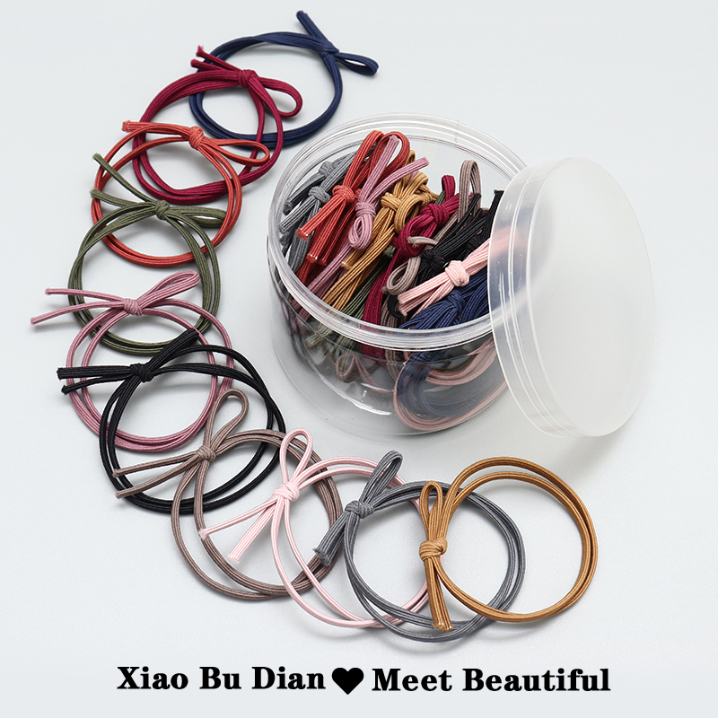 韩版基础头绳高弹力可爱彩色发圈