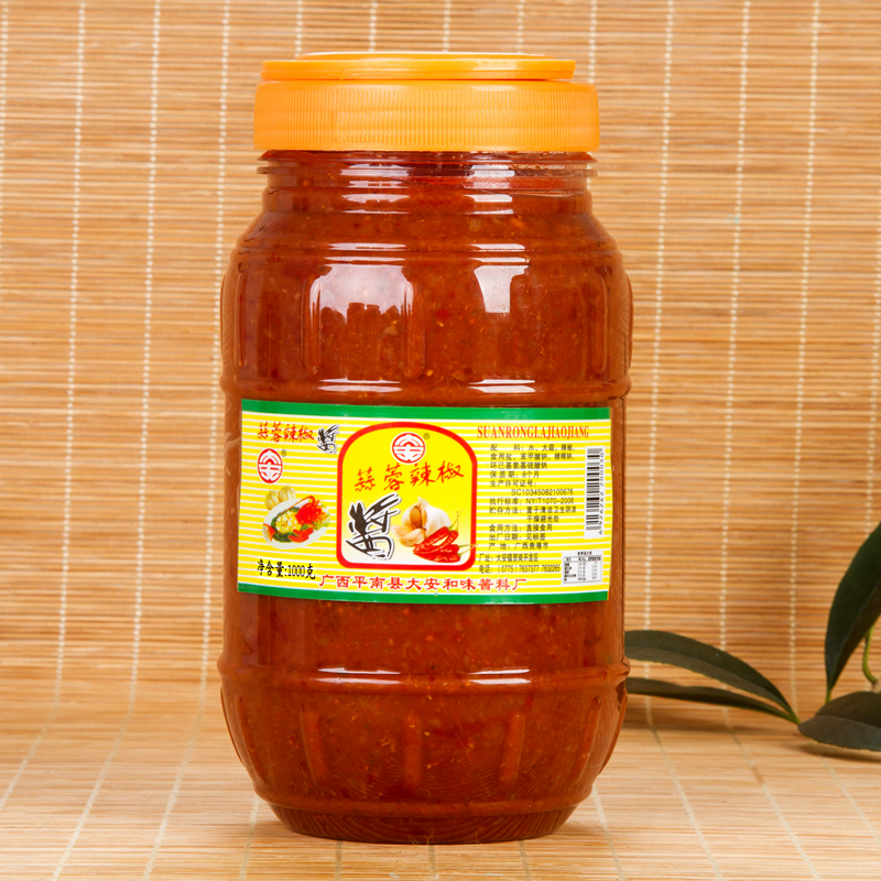 广西特产蒜蓉辣椒酱加辣