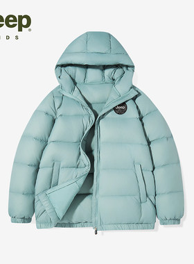 Jeep儿童轻薄羽绒服短款面包服
