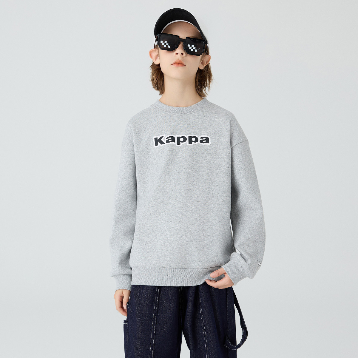 kappa卡帕儿童卫衣男女童打底衫