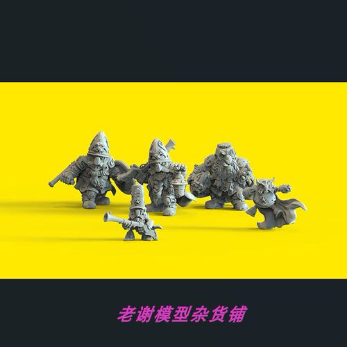现货微缩模型涂装白模