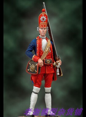 现货Andrea Miniatures Grenadier, 1st Red Life Batallion 54mm