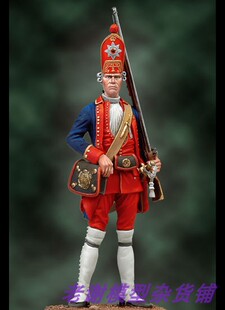 现货Andrea Miniatures Grenadier, 1st Red Life Batallion 54mm