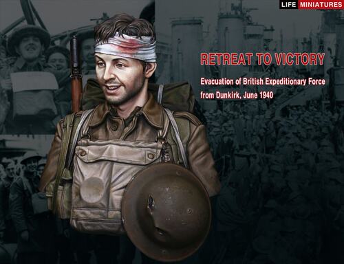 现货 Life Miniatures Retreat to Victory,  Dunkirk, 1940 Bust