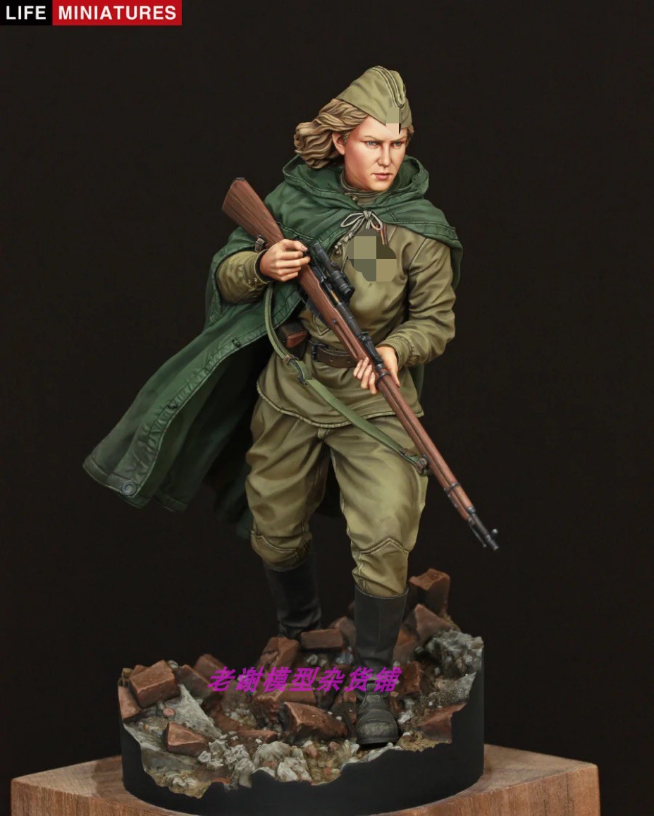 Life Miniatures WW2 RED ARMY FEMALE SNIPER 1/35-封面