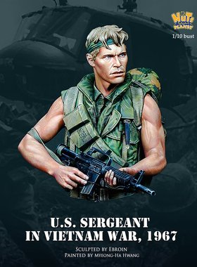 Nuts Planet U.S. Sergeant in Vietnam War, 1967 Bust
