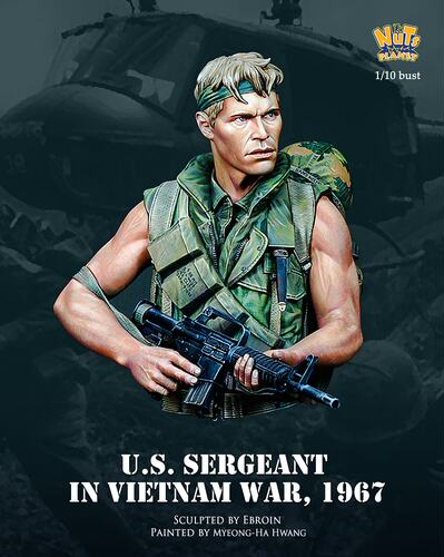Nuts Planet U.S. Sergeant in Vietnam War, 1967 Bust