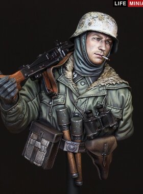 现货 Life Miniatures MG42 Gunner Kharkov 1943 Bust 1/16