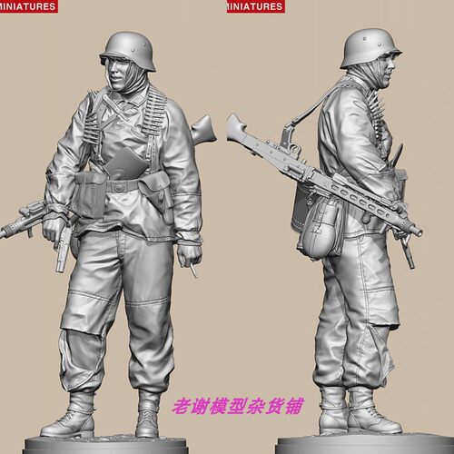 Life Ambush at Poteau, MG 42 gunner of KG Hansen 200mm
