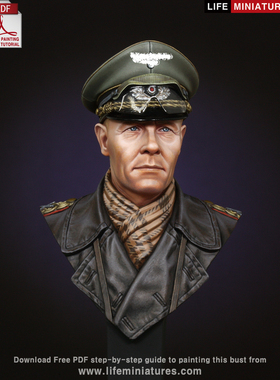 Life Miniatures Rommel 'The Desert Fox' Bust