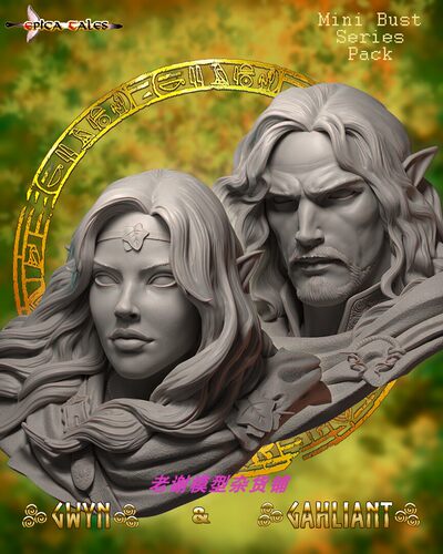 现货 Epica Tales GAHLIANT & GWYN Mini Busts Pack  1/12