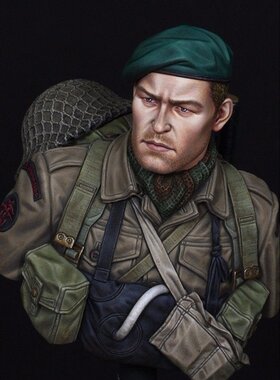 现货 Life Miniatures WW2 British Commando on D-Day Bust