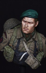 现货 Life Miniatures WW2 British Commando on D-Day Bust