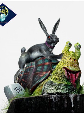 现货 Aradia Miniatures Harley and his racehorse 54mm