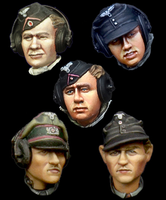 现货 Alpine H021 German Panzer Crew Head Set #1 1/35
