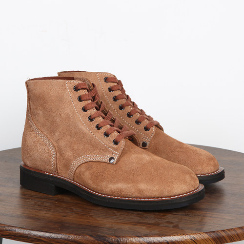 大逃亡靴复古男靴翻毛牛皮工装靴