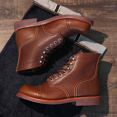 手工固特异8111复古工装靴马丁靴