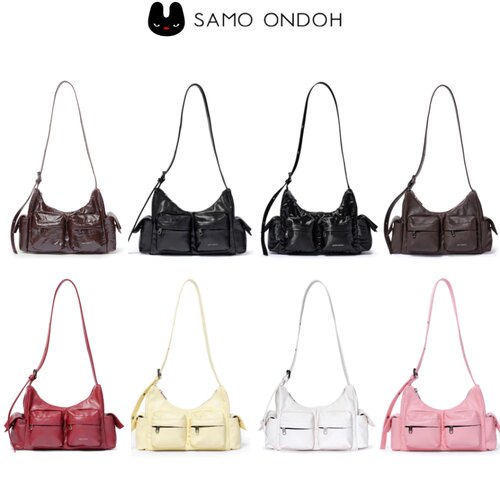 Samo Ondoh 韩版时尚女士腋下机车单肩包多口袋可调节斜挎包