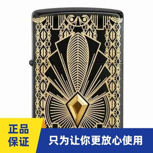 正品ZIPPO打火机C21年度版镀金黑炫金粉世家收藏限量版49501礼品