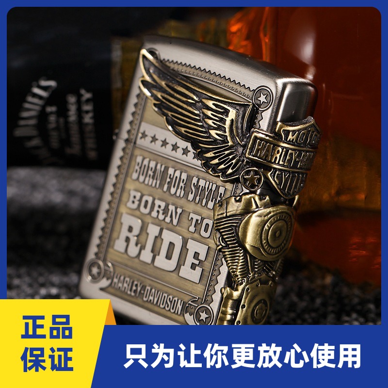 正品zippo打火机古铜纯铜芝宝