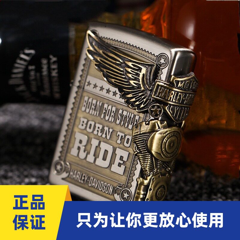 正品zippo打火机古铜纯铜芝宝