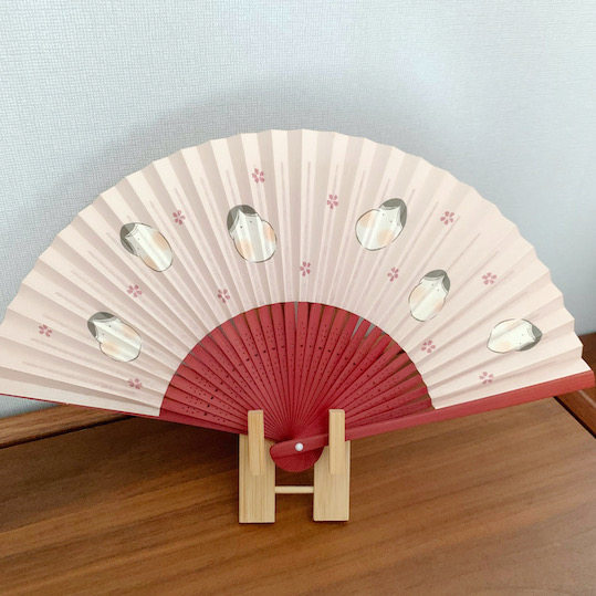 「京都和风」日本进口 舞扇堂日式和风京扇子 纸扇折扇 阿多福