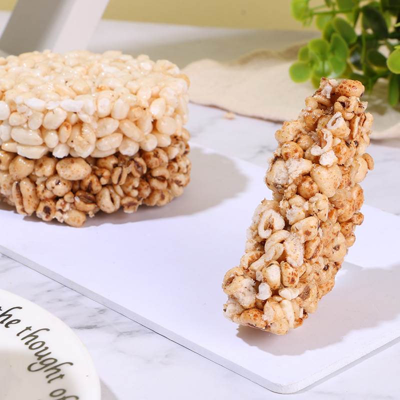 新款 米通麦通大米花糖米花米饼膨化食品小时候怀旧老式零食小吃