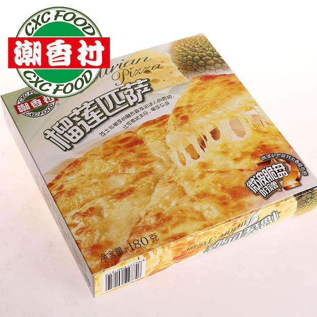 潮香村榴莲披萨180g 速冻匹萨成品 微波烤箱加热即可食用
