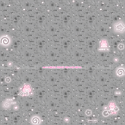 「QvQ」定制圈可爱彩色少女套组懒宝宝 含1框3全屏