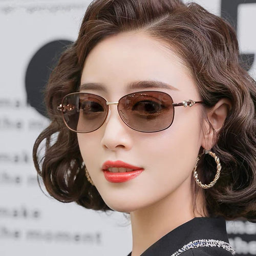 时尚优雅远近两用老花太阳镜女