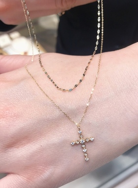 AHKAH易梦玲同款十字架闪耀项链