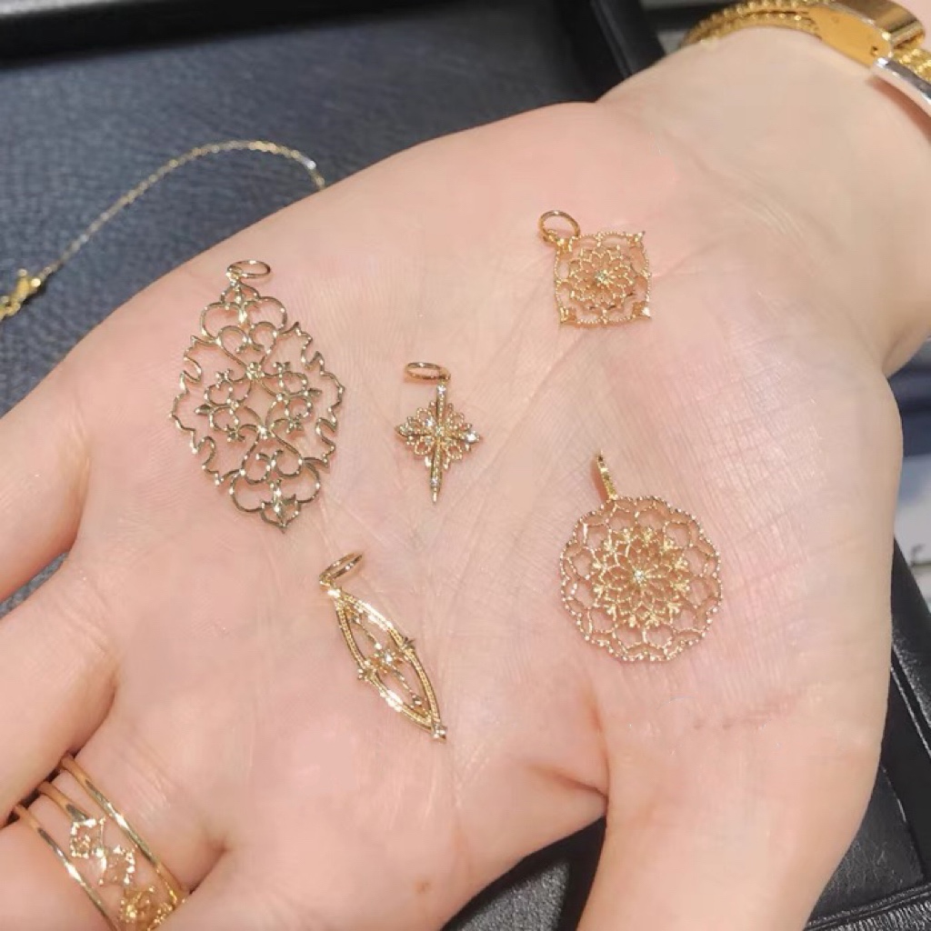 agete精工版人气购蕾丝Y字项链