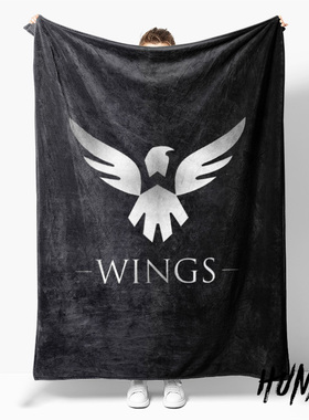 DOTA2护国神翼wings战队应援周边海报风午休毯沙发毯空调被毛毯