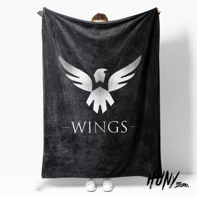DOTA2护国神翼wings战队应援毛毯